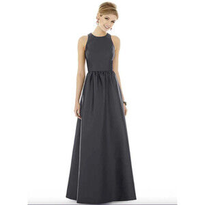 Alfred Sung D707 Women's Satin A-Line Dress Gown Size 6